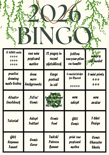 Art Bingo 2026