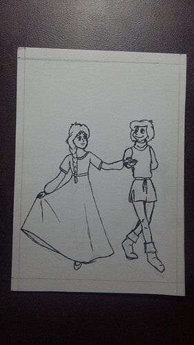 Calla und Cavin Skizze