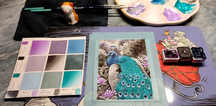 Farbroulette_Set_2_Mittelviolett, Dunkelgrau, Mitteltürkis