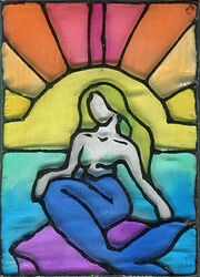 596 - Multicolored Mermaid