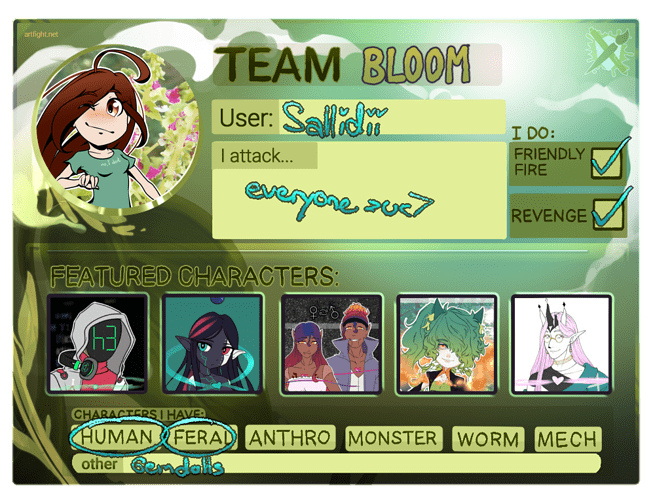 Team Bloom Card