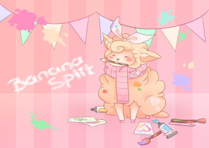 Postkarte 1 - BananaSplit (ohne weißem Rand)