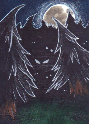 Kakao-Karte 44 (Die Monster bei nacht)