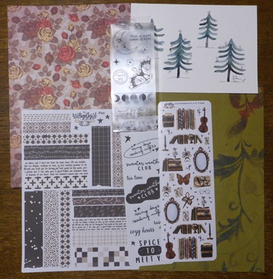 Glitzermond Sticker Papier