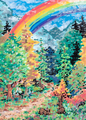 Karte 174 - Somewhere under the rainbow