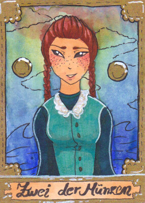 Kakao-Karte 53 (Zwei der Münzen)